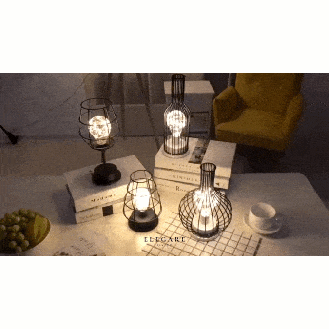Retro Tafellamp Met Decoratieve LED Verlichting