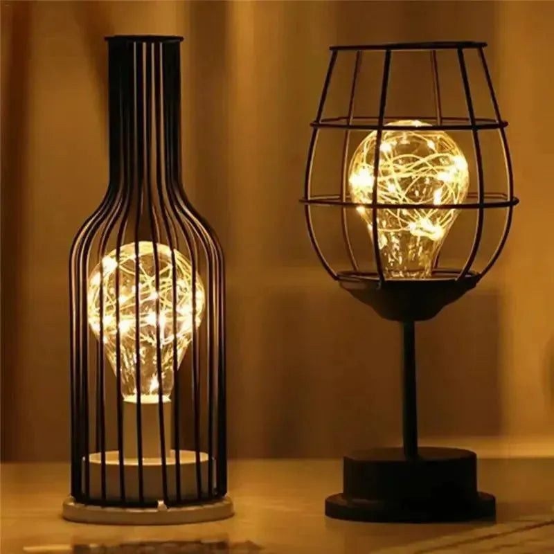 Retro Tafellamp Met Decoratieve LED Verlichting