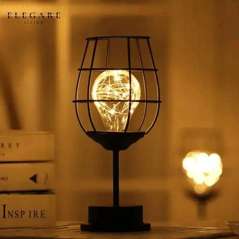 Retro Tafellamp Met Decoratieve LED Verlichting