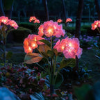 Solar Tuinaccent met Hydrangea‑Lichtbloemen voor Avondgloed en Sfeervolle Buitenruimtes
