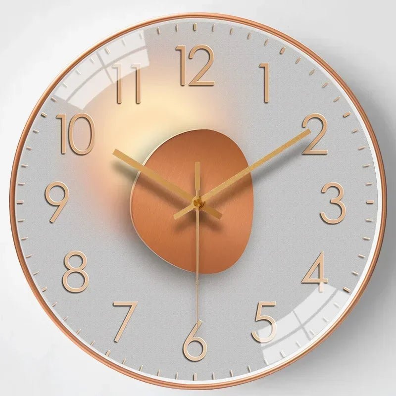 Ronde Wandklok Met Stil Quartz Uurwerk En Grote Cijfers