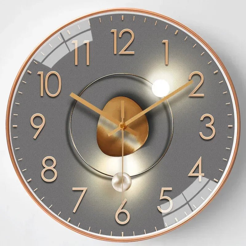 Ronde Wandklok Met Stil Quartz Uurwerk En Grote Cijfers
