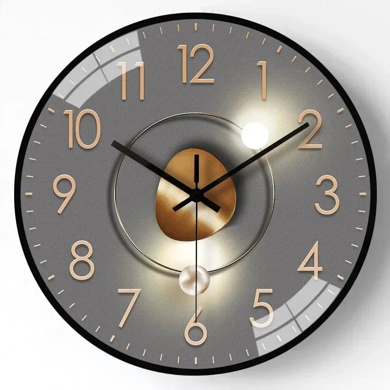 Ronde Wandklok Met Stil Quartz Uurwerk En Grote Cijfers