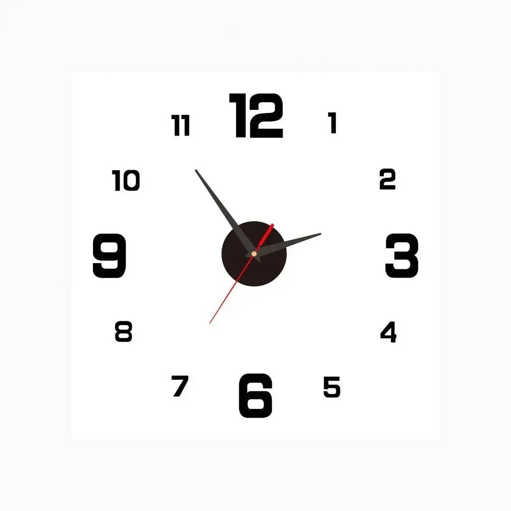 Ronde Wandklok Met Stil Quartz Uurwerk En Grote Cijfers