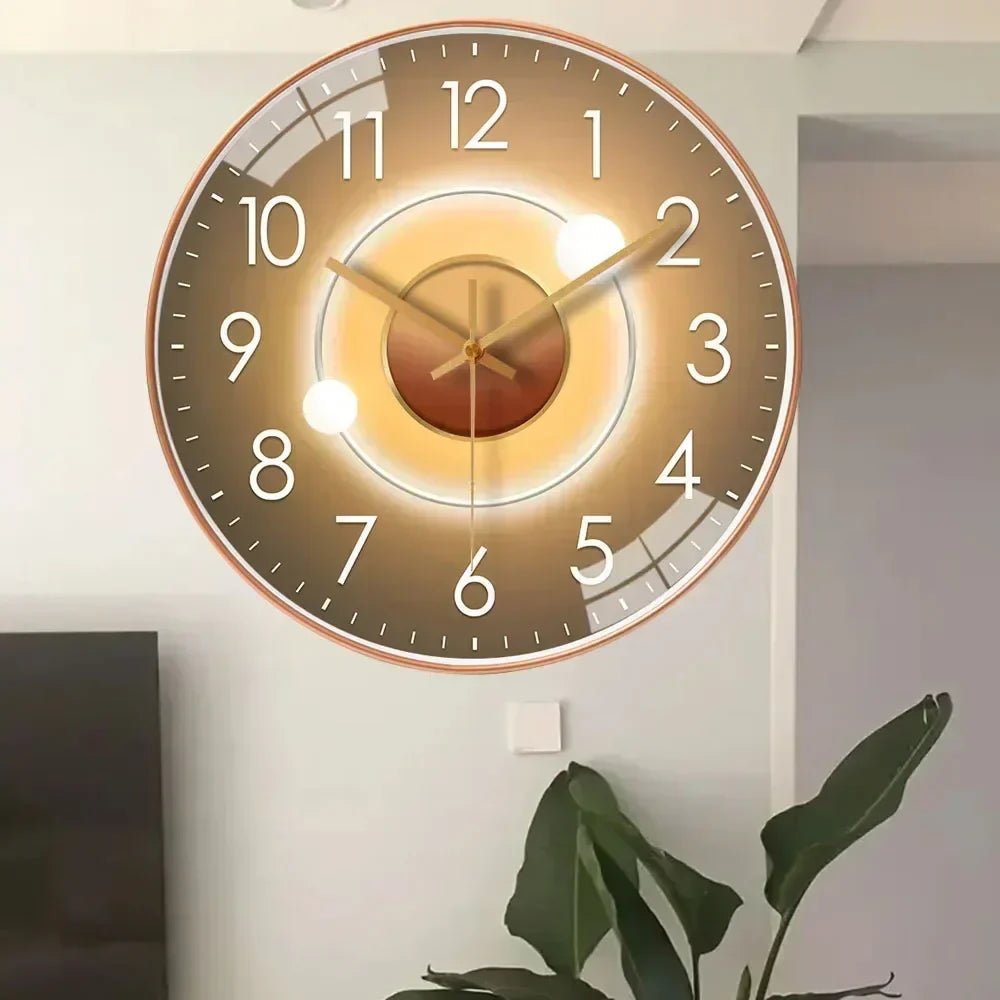 Ronde Wandklok Met Stil Quartz Uurwerk En Grote Cijfers