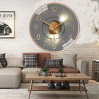 Ronde Wandklok Met Stil Quartz Uurwerk En Grote Cijfers