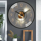 Ronde Wandklok Met Stil Quartz Uurwerk En Grote Cijfers