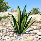 Metalen agave tuinsculptuur voor een decoratief tuinaccent
