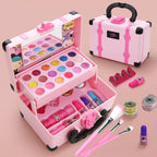 Kinder Make-Up Set Met Draagbare Opbergkoffer Voor Creatief En Fantasierijk Speelplezier