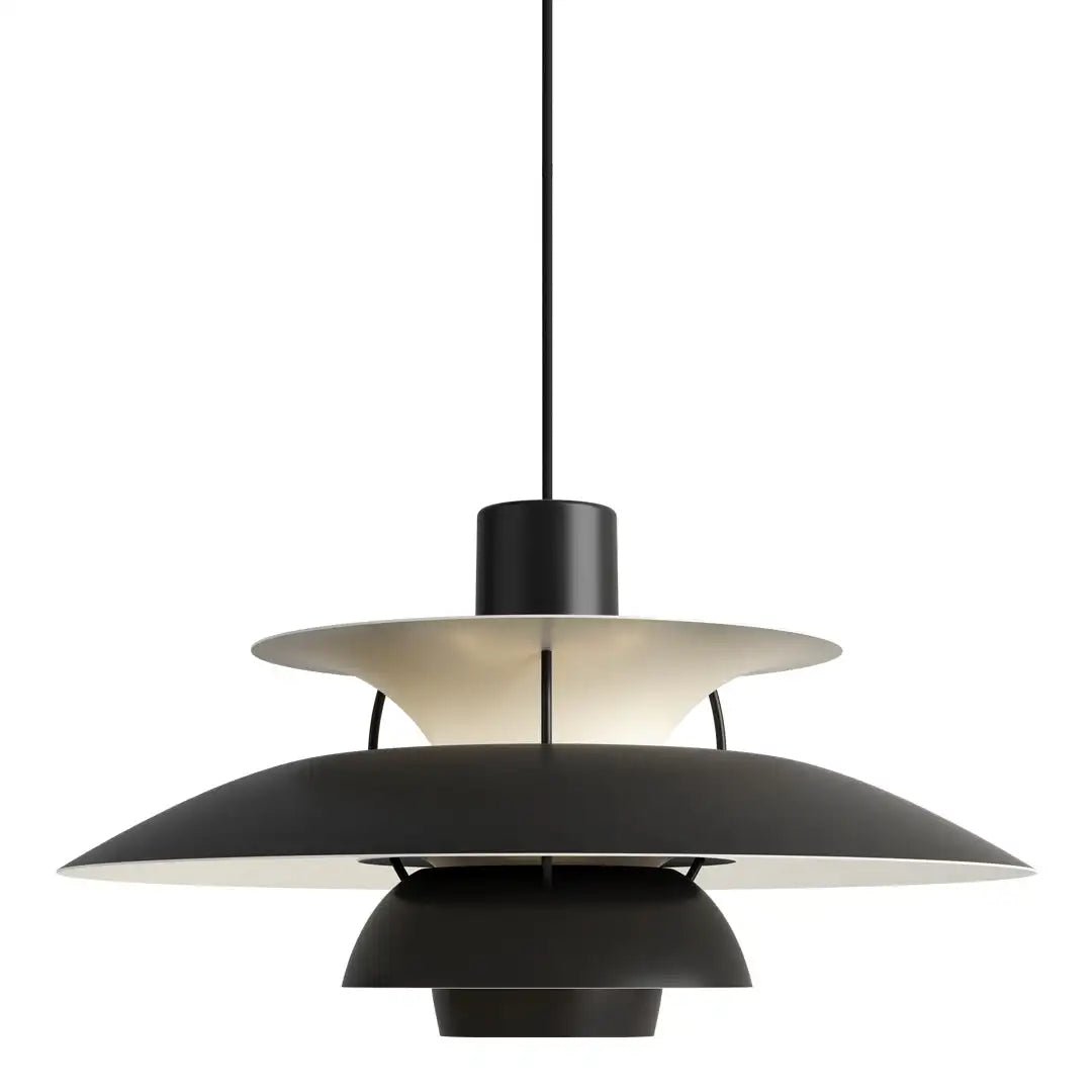 Scandinavische Plafondlamp met Strakke Minimalistische Vorm