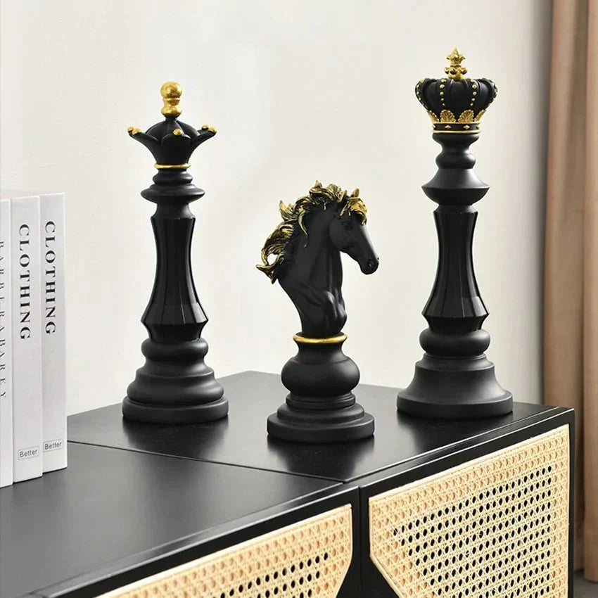 Decoratieve Schaakfiguren Voor Interieuraccenten