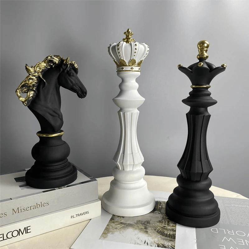 Decoratieve Schaakfiguren Voor Interieuraccenten