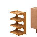 Scandinavisch Schoenenrek met Gebogen Zijpanelen en Open Planken