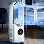 Bladloze Tafelventilator met Fluisterstille Koeling en Compacte Comfortvorm