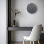 Scandinavische Wandklok met Stil Mechanisme en Minimalistisch Houten Ontwerp voor Rustige Interieurs