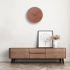 Scandinavische Wandklok met Stil Mechanisme en Minimalistisch Houten Ontwerp voor Rustige Interieurs