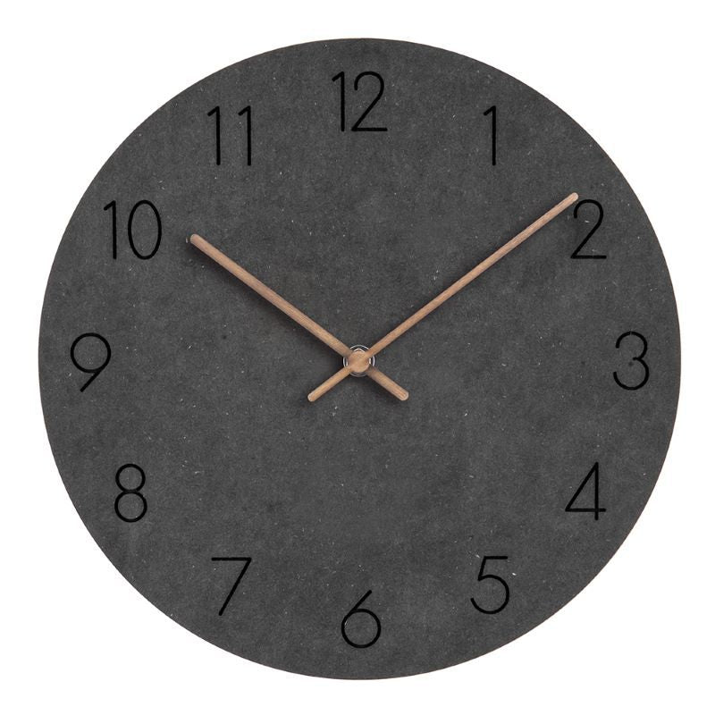 Scandinavische Wandklok met Stil Mechanisme en Minimalistisch Houten Ontwerp voor Rustige Interieurs