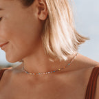 Choker met Minimalistische Ovale Details en Verlengkettinkje