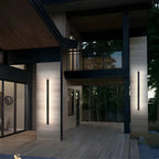 Moderne Aluminium Buitenwandlamp met Backlit Ontwerp voor Strakke Sfeerverlichting