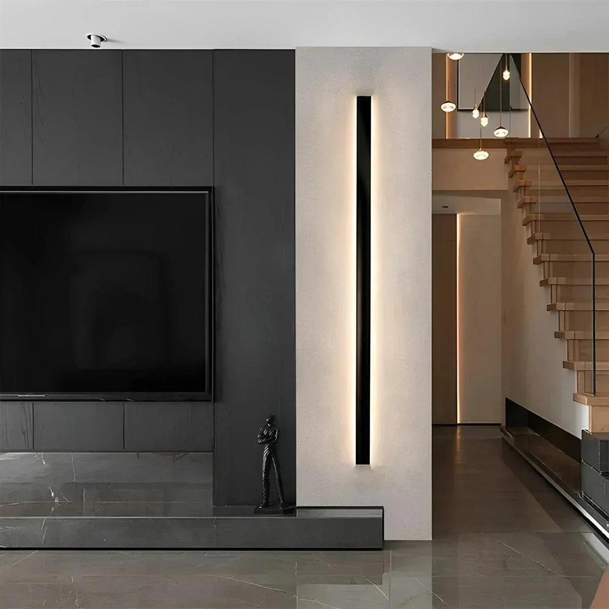 Moderne Aluminium Buitenwandlamp met Backlit Ontwerp voor Strakke Sfeerverlichting
