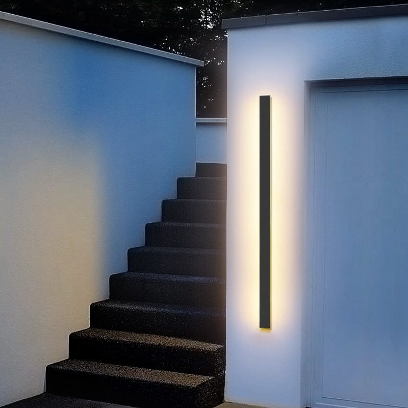Moderne Aluminium Buitenwandlamp met Backlit Ontwerp voor Strakke Sfeerverlichting
