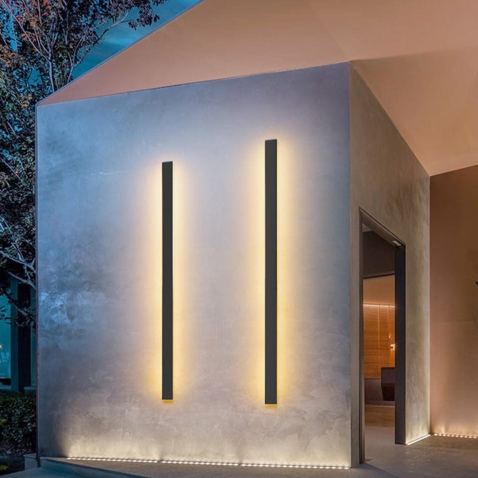 Moderne Aluminium Buitenwandlamp met Backlit Ontwerp voor Strakke Sfeerverlichting