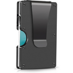 Kaartportemonnee Dun Model met Carbon Fiber en Metalen Clip