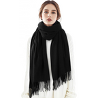 Dames Wintersjaal met Polyester en Zachte Luxe Drapeervorm