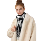 Dames Wintersjaal met Polyester en Zachte Luxe Drapeervorm