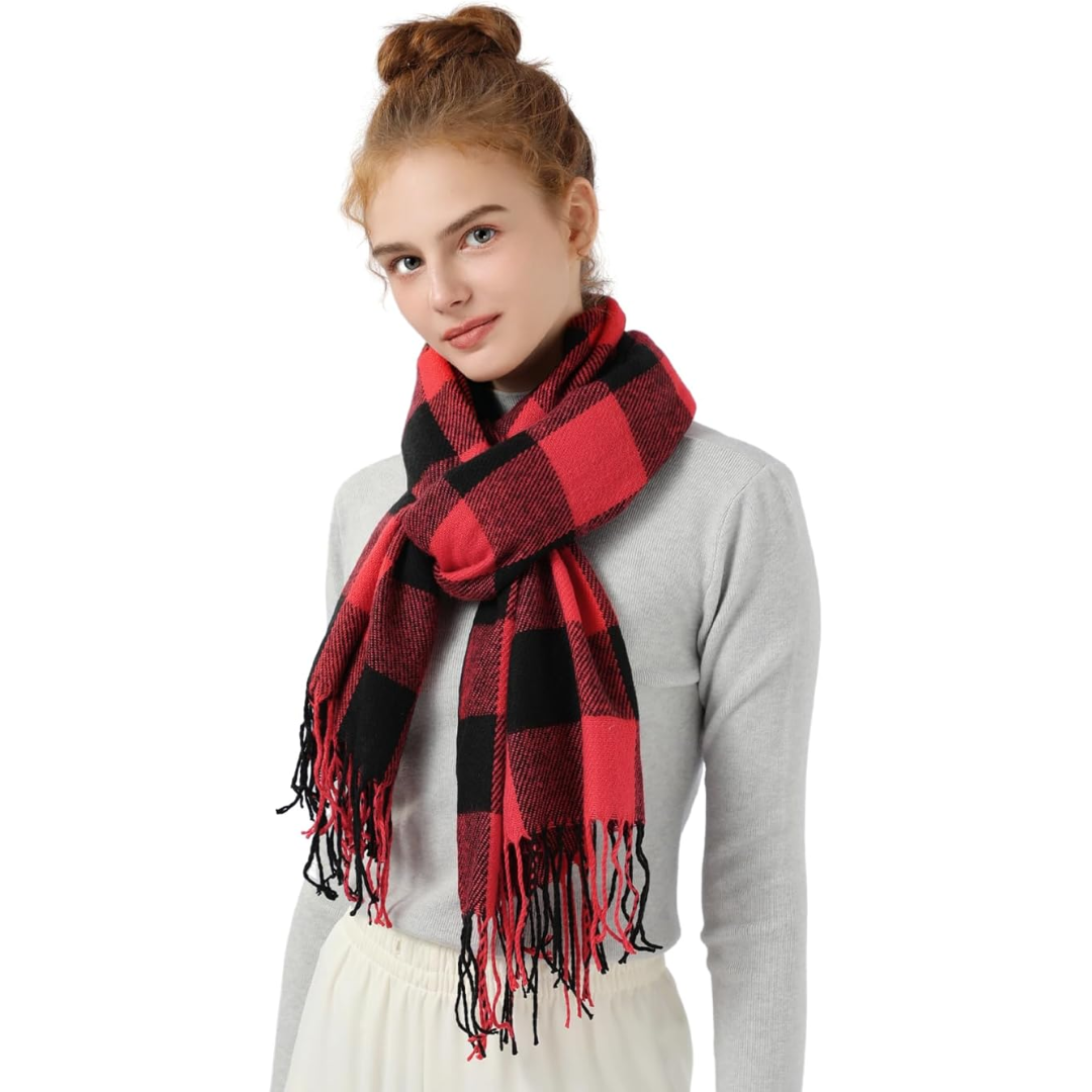 Dames Wintersjaal met Polyester en Zachte Luxe Drapeervorm