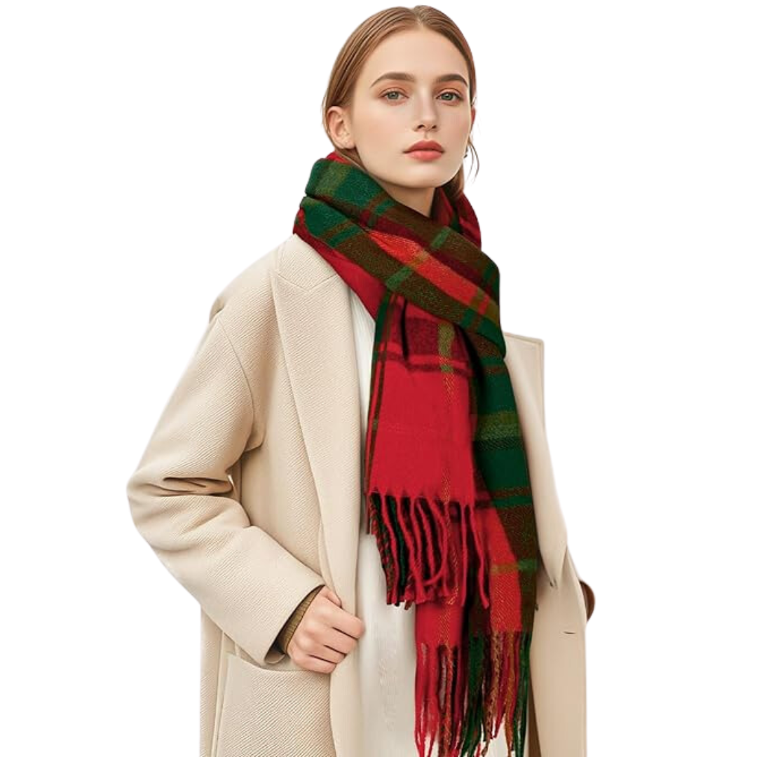 Dames Wintersjaal met Polyester en Zachte Luxe Drapeervorm