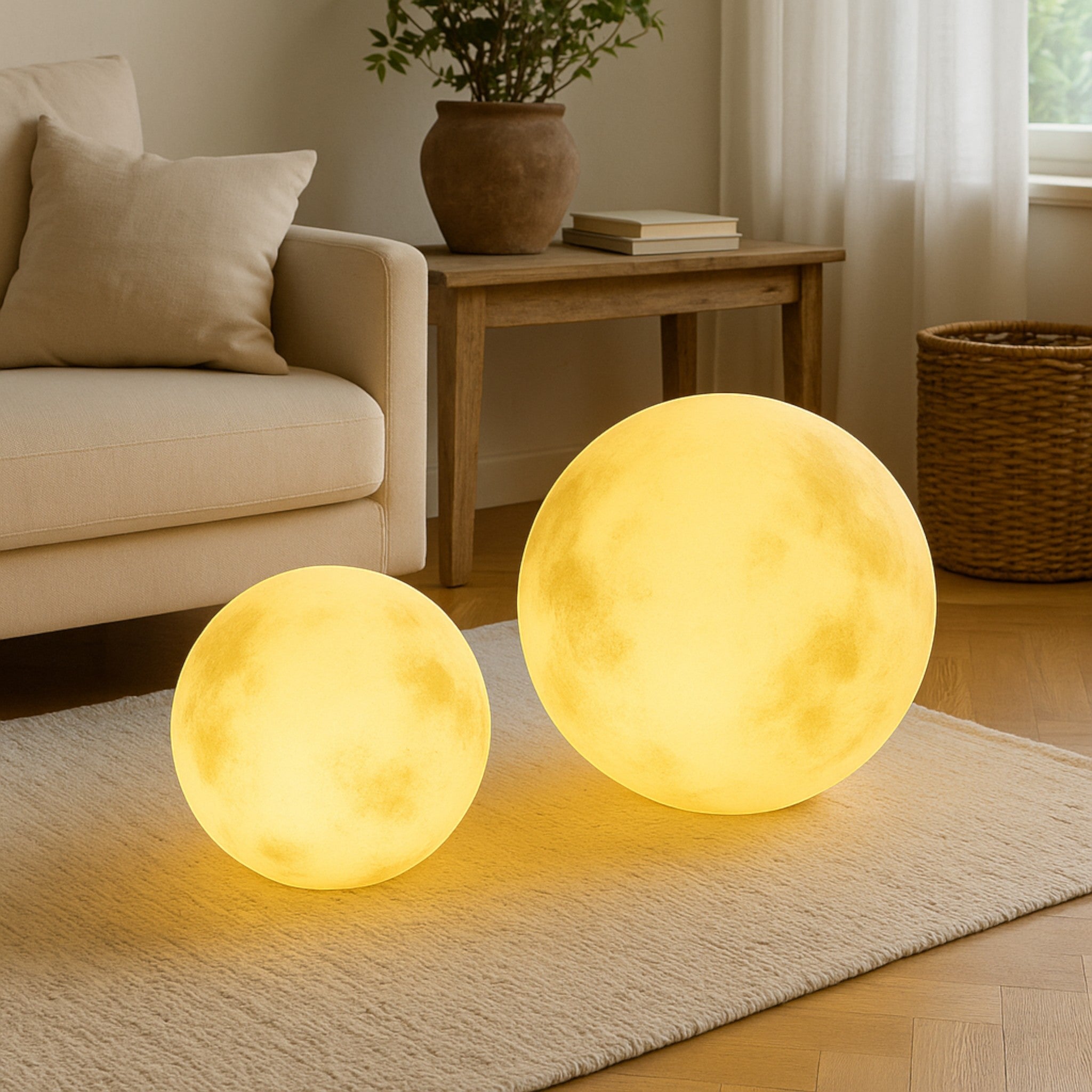 Maanlamp Voor Buiten Met Warm LED Licht