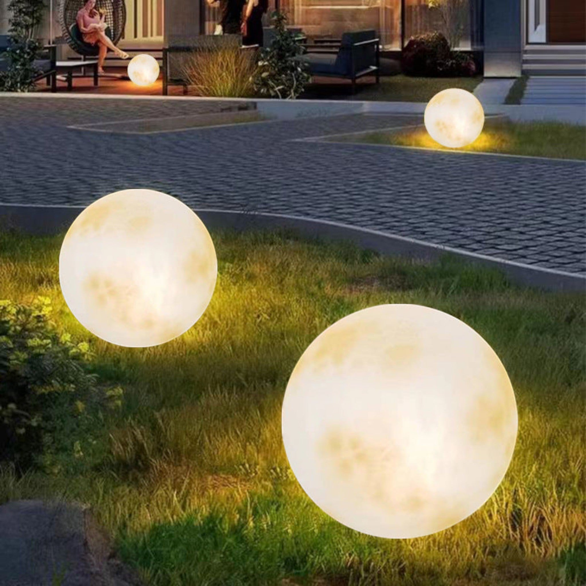Maanlamp Voor Buiten Met Warm LED Licht