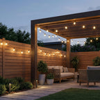 Solar Lichtslinger Met Ronde Lampen En Automatische Werking