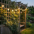 Solar Lichtslinger Met Ronde Lampen En Automatische Werking
