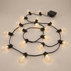 Solar Lichtslinger Met Ronde Lampen En Automatische Werking
