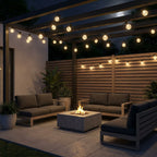 Solar Lichtslinger Met Ronde Lampen En Automatische Werking