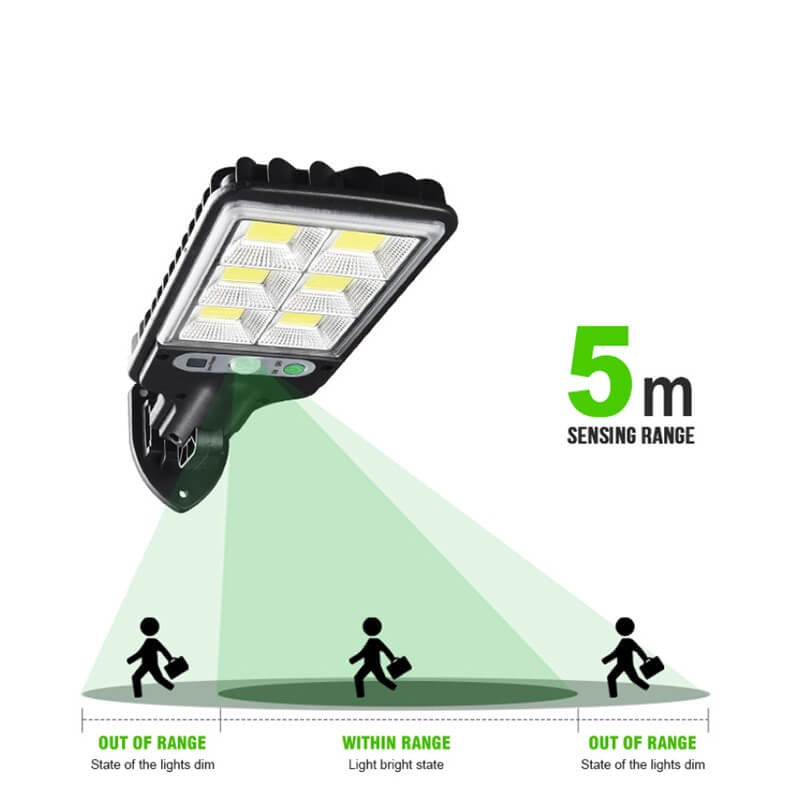 Waterdichte Solar Flood Buitenverlichting Met Bewegingssensor