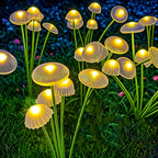 Solar Tuinlamp Met Bewegende Paddenstoelkoppen Voor Sfeervolle Tuinen