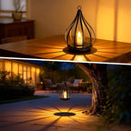 Solar Tuinlamp Met Druppelvorm En Warm LED-Licht