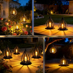 Solar Tuinlamp Met Druppelvorm En Warm LED-Licht