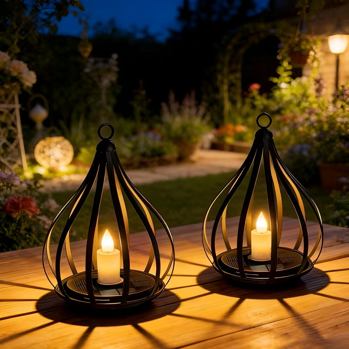 Solar Tuinlamp Met Druppelvorm En Warm LED-Licht