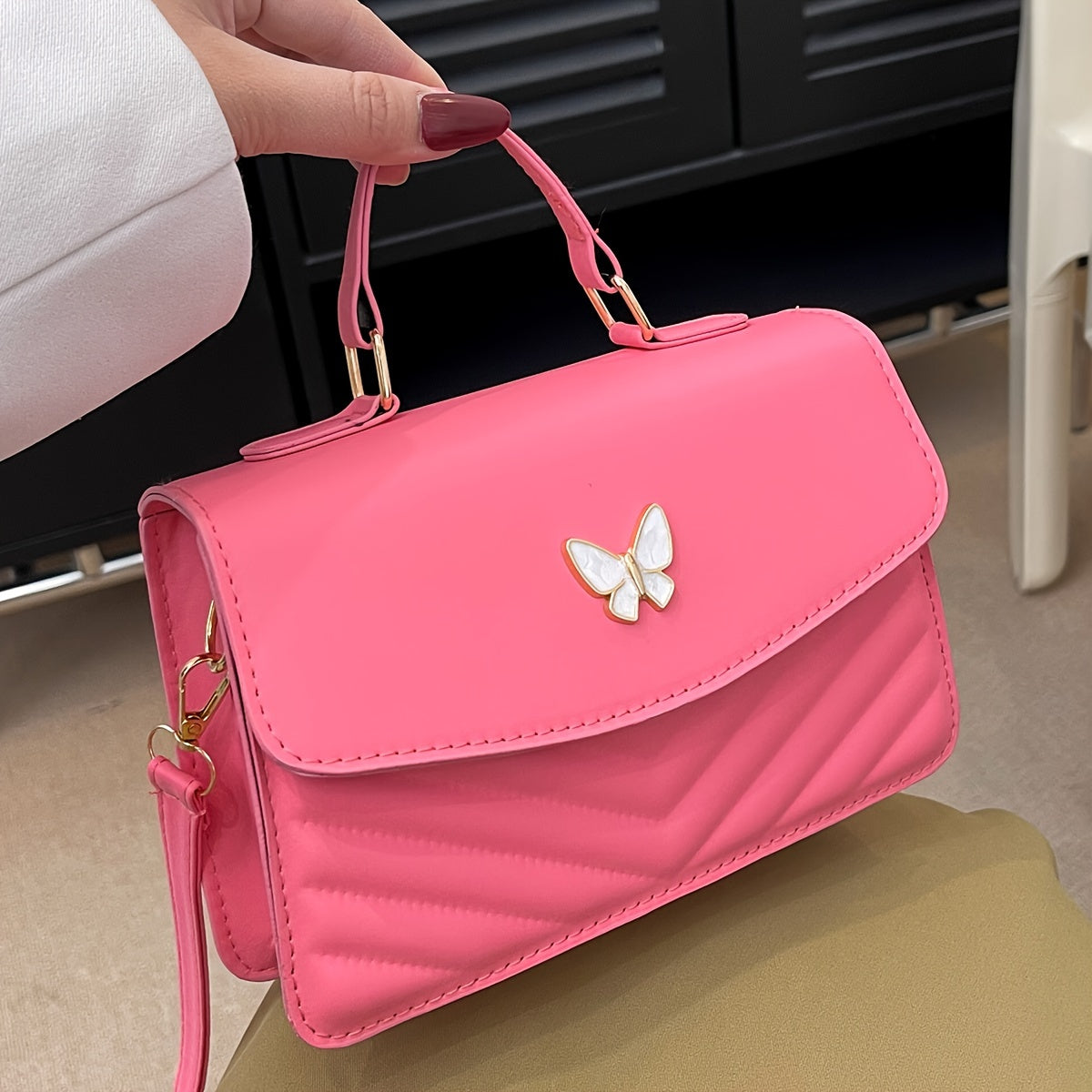 Crossbody En Schoudertas Van Kunstleer Met Strak En Tijdloos Ontwerp
