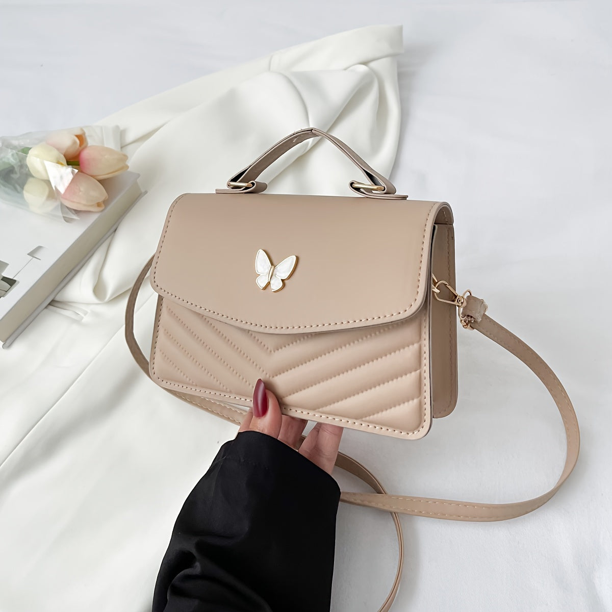 Crossbody En Schoudertas Van Kunstleer Met Strak En Tijdloos Ontwerp