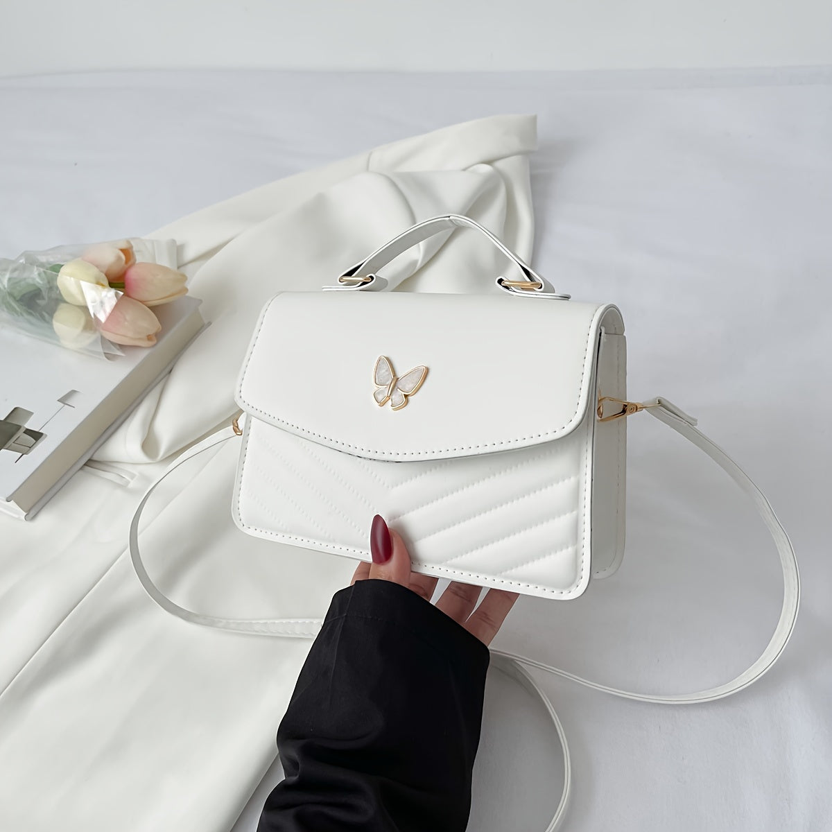 Crossbody En Schoudertas Van Kunstleer Met Strak En Tijdloos Ontwerp