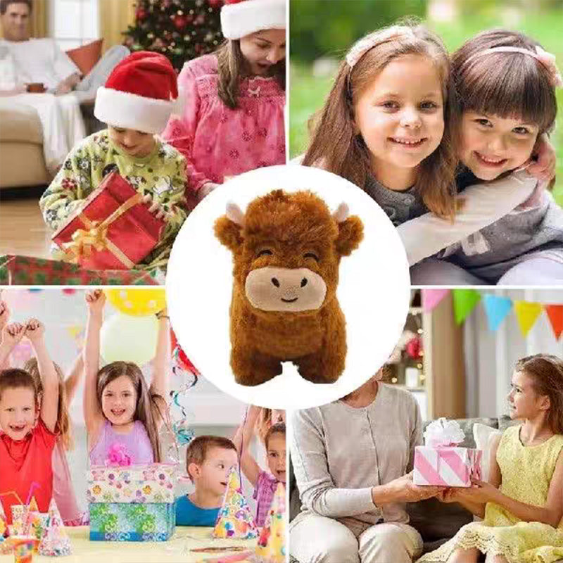 Pluche Hooglandrund Knuffel Voor Decoratie En Gezellig Comfort