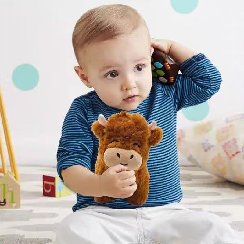 Pluche Hooglandrund Knuffel Voor Decoratie En Gezellig Comfort
