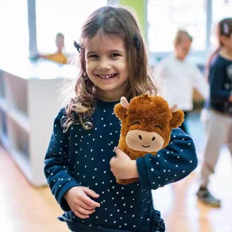 Pluche Hooglandrund Knuffel Voor Decoratie En Gezellig Comfort