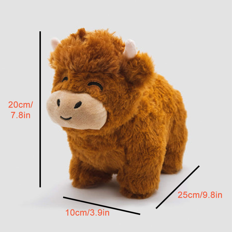 Pluche Hooglandrund Knuffel Voor Decoratie En Gezellig Comfort