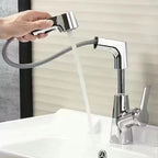 Badkamerkraan met Flexibele Uitloop en Dubbele Waterstand